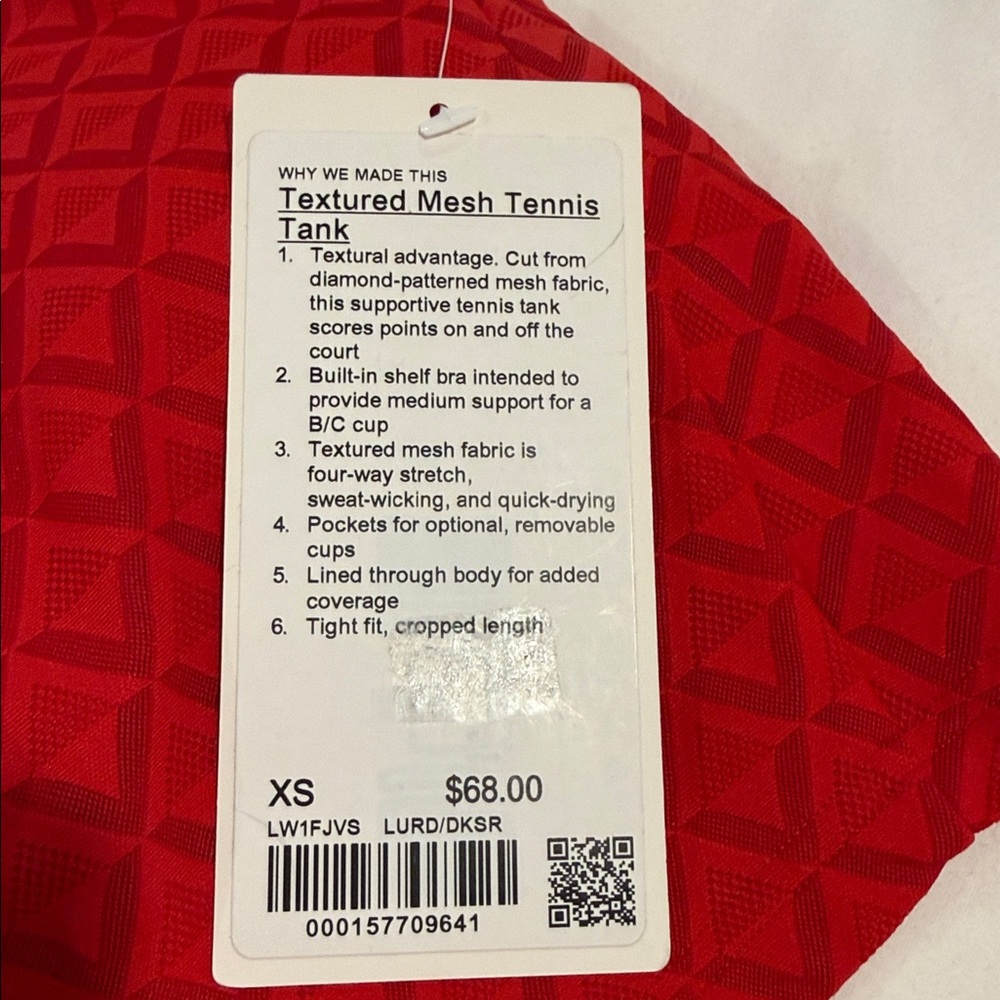 lululemon athletica Geometric Red Sports Bra - Picture 4 of 4